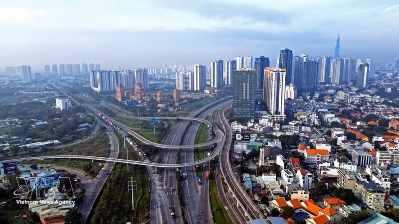 Vista aérea de Ciudad Ho Chi Minh. (Foto: VNA)