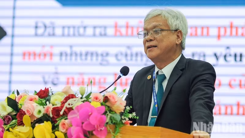 Un ponente vietnamita interviene en el foro. (Foto: Cong Vinh)