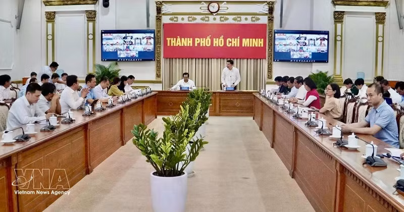 Autoridades de Ciudad Ho Chi Minh se reúnen para prepararse para la Delegación de Inspección de la Comisión Europea. (Fuente: VNA)