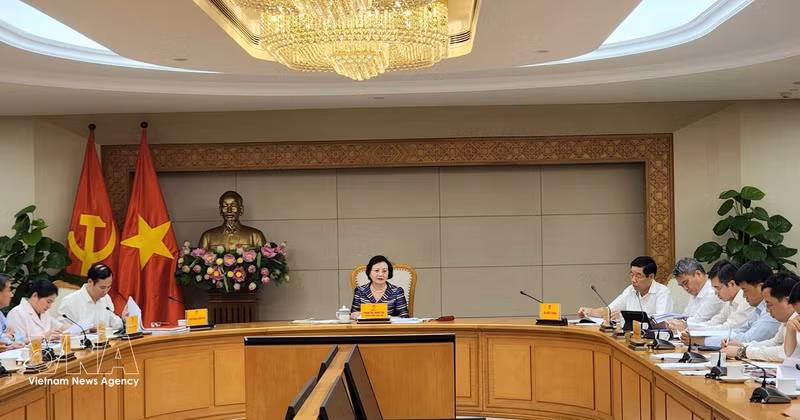 La viceprimera ministra de Vietnam, Pham Thi Thanh Tra, insta a acelerar la implementación de mecanismos específicos para la identificación de restos de mártires. (Foto: VNA)