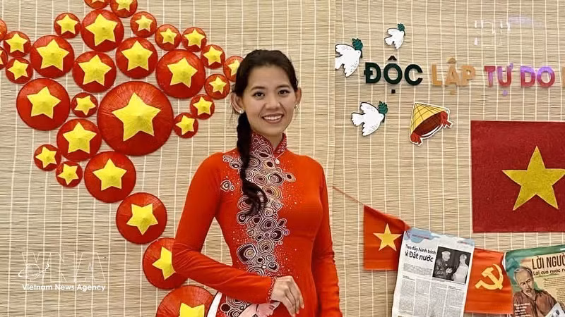 Nguyen Minh Hanh, secretaria general de ABVietFrance. (Foto: VNA)