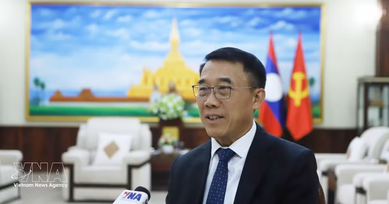 El jefe de la Comisión de Relaciones Exteriores del Comité Central del PPRL, Bounleua Phandanouvong. (Fuente: VNA)