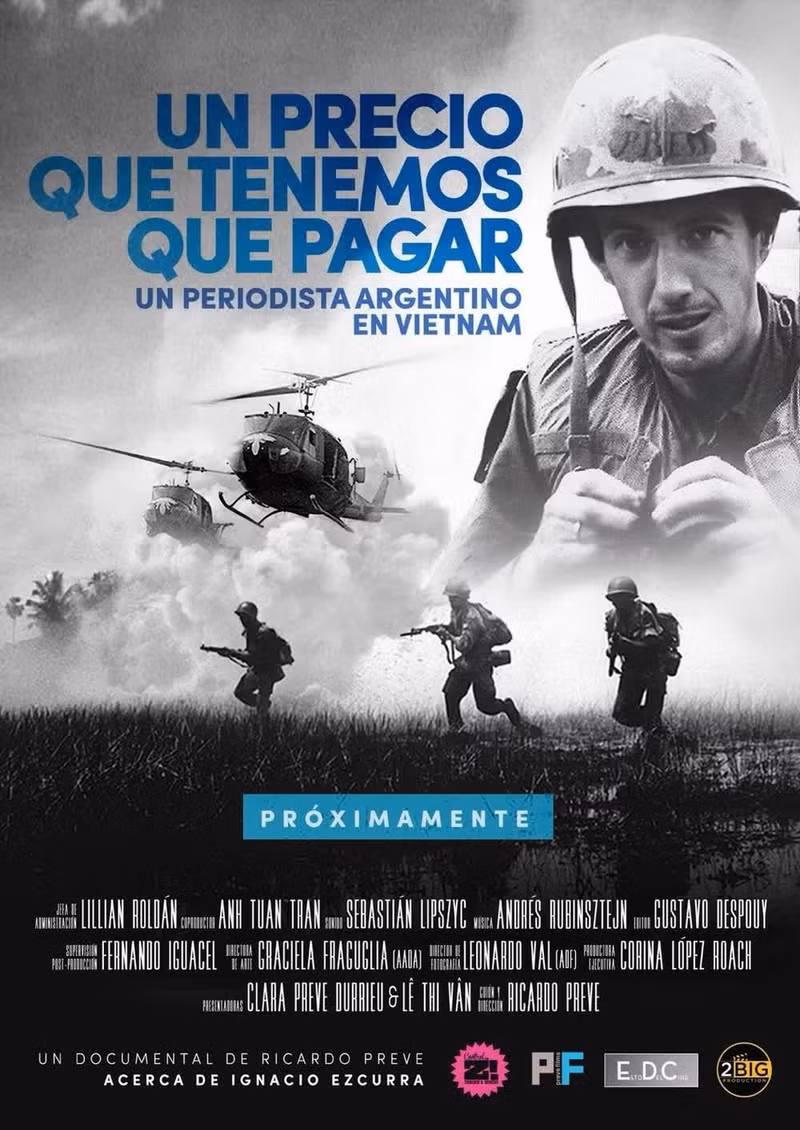 Cartel de la versión en español de la película “A price we have to pay”