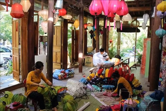 En una aldea de oficio tradicional de Da Nang. (Fuente: VNA)