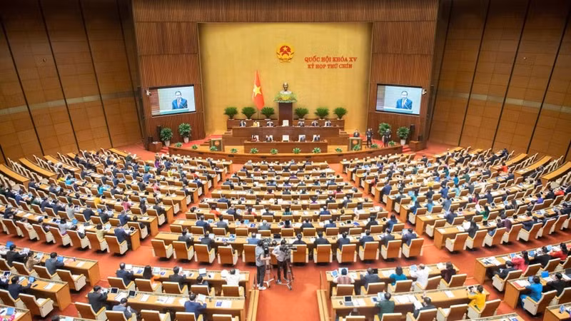 En el décimo período de sesiones de la Asamblea Nacional de Vietnam de la XV Legislatura (Foto: VNA) 