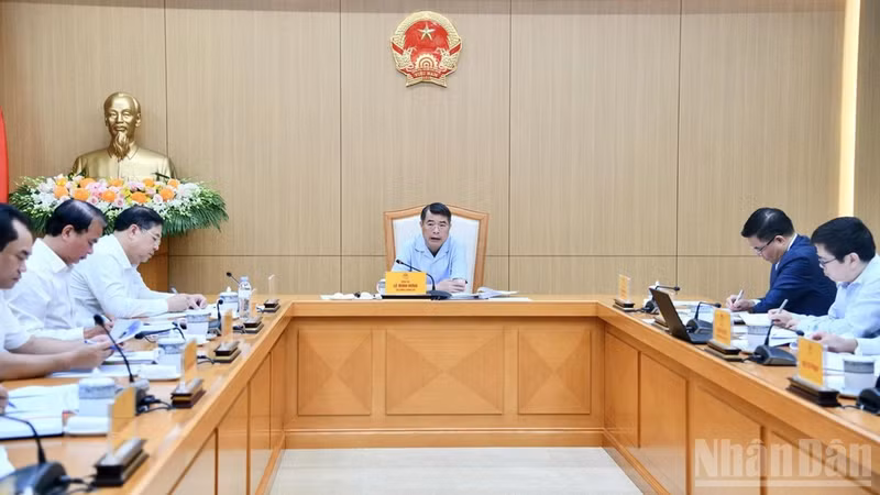 El primer ministro de Vietnam, Le Minh Hung, en el evento. (Fuente: Thanh Giang) 