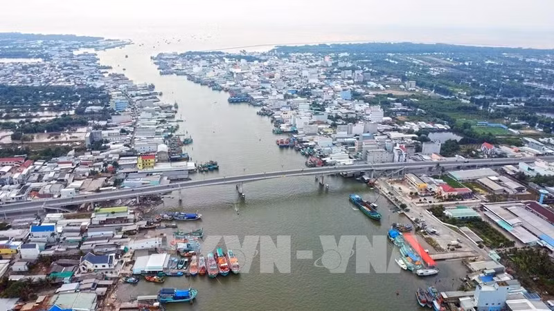 Song Doc, uno de los estuarios más grandes de la región del delta del Mekong. (Foto: VNA)