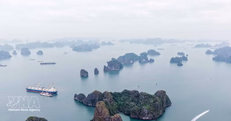 Vista panorámica de la bahía de Ha Long. (Foto: VNA)
