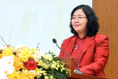 Bui Thi Minh Hoai, miembro del Buró Político, secretaria del Comité Central del Partido y presidenta del Comité Central del Frente de la Patria de Vietnam. (Foto: Comité Central del Frente de la Patria de Vietnam)