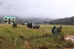 En el ejercicio conjunto (Foto: VNA)