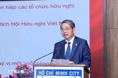 Pang Te Cheng, cónsul general de Singapur en Ciudad Ho Chi Minh, habla en el evento. (Foto: VNA)