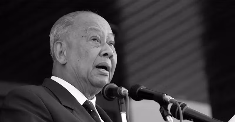 El general Khamtay Siphandone, expresidente del Partido Popular Revolucionario y expresidente de Laos. (Foto: Laotina Times)