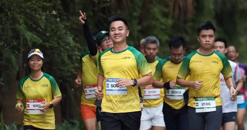 Periodistas y reporteros participan en el Maratón de Prensa 2024.