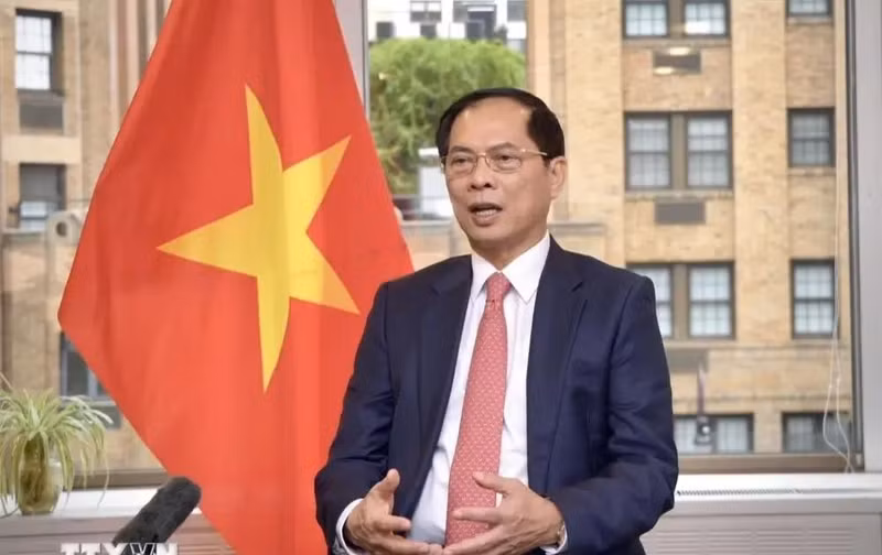 El viceprimer ministro y canciller de Vietnam, Bui Thanh Son. (Fuente: VNA)