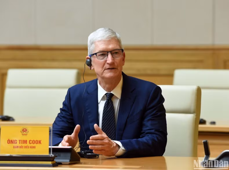 El director ejecutivo del Grupo Apple, Tim Cook.