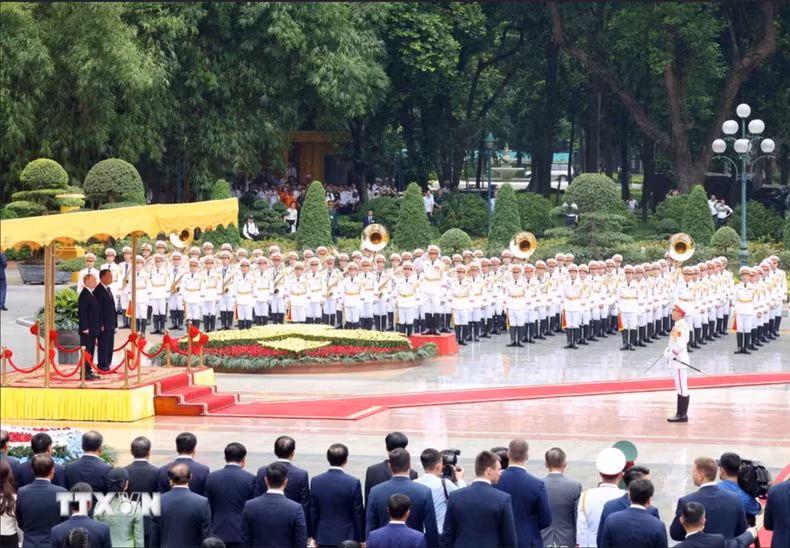 Vista de la ceremonia de bienvenida.