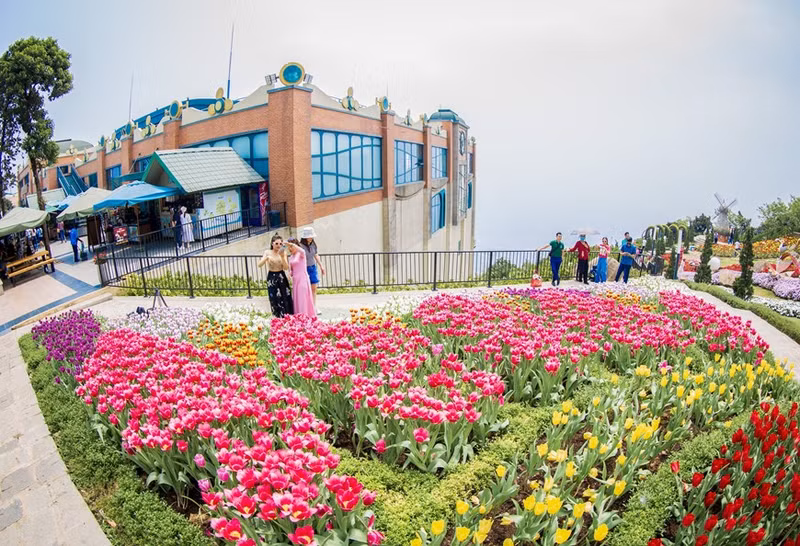 La belleza del jardín atrae a muchos turistas. (Fuente: VNA)