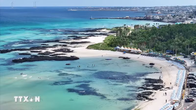 La playa de Hamdeok en la isla de Jeju (Fuente:VNA)