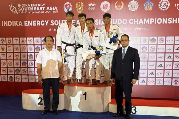 Vietnam lidera medallero del Campeonato de Judo del Sudeste Asiático 2024. (Fuente:bvhttdl.gov.vn)