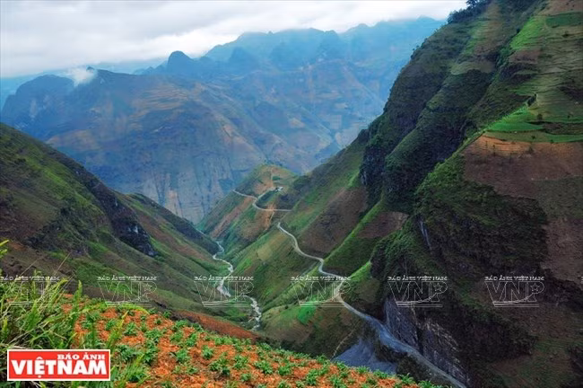 El paso Ma Pi Leng es conocido como el rey de todos los pasos de montaña en Vietnam (Fuente: VNA).