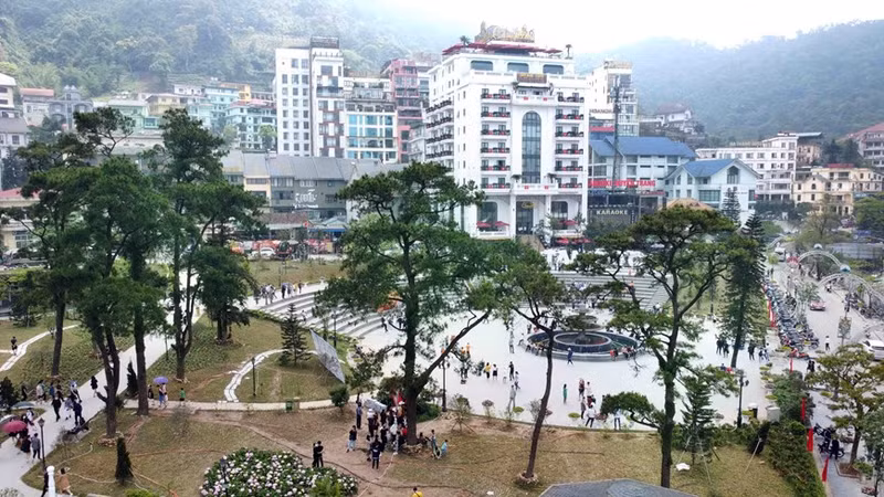 El parque central en la zona turística de Tam Dao. (Fotografía: VNA)
