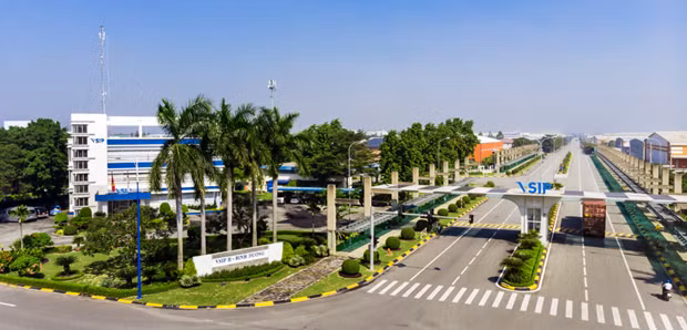 Un rincón del Parque Industrial Vietnam – Singapur (VSIP) II en la provincia de Binh Duong. Los VSIP son base de la cooperación económica binacional.(Fuente: VSIP)