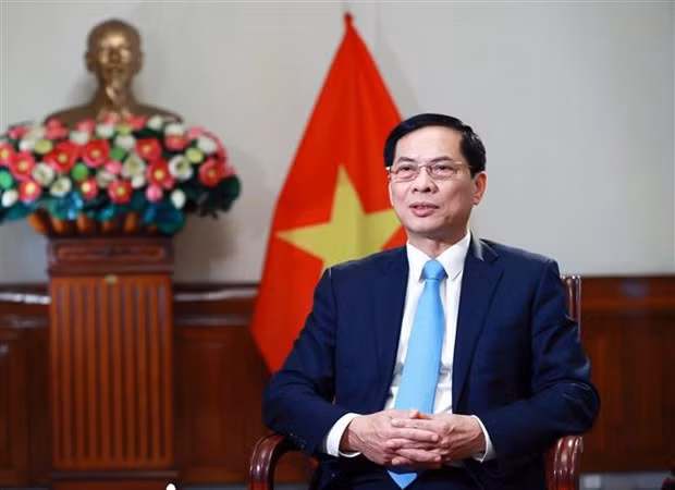 En canciller vietnamita Bui Thanh Son (Fuente: VNA)