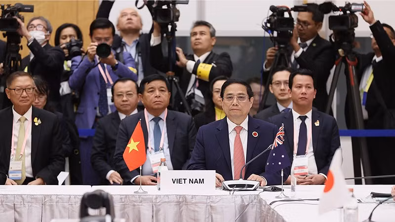 El primer ministro de Vietnam, Pham Minh Chinh, en el evento.