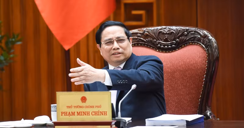 [Foto] Premier vietnamita dirige reunión del Comité Directivo para la reestructuración del aparato gubernamental