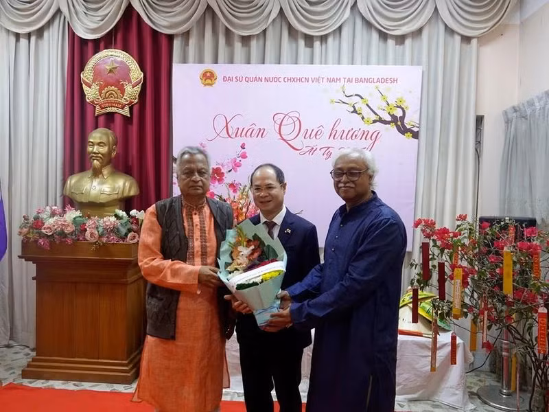 Md. Shah Alam, presidente del Partido Comunista de Bangladesh, en el evento. (Fuente: VNA)
