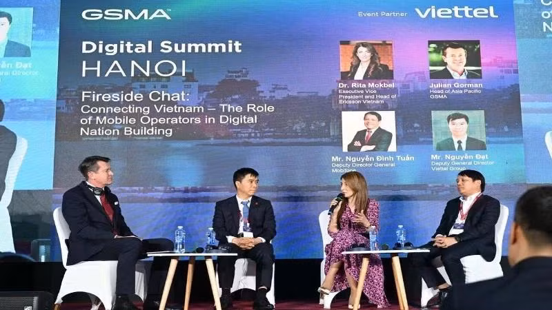 Esta es la primera vez que la Cumbre Digital Nacional de la GSMA se celebró en Vietnam (Foto: nhandan.vn)