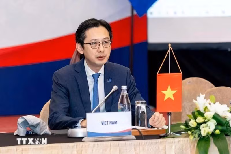 El viceministro vietnamita de Asuntos Exteriores y jefe de la delegación de Altos Funcionarios (SOM) de la ASEAN, Do Hung Viet (Fuente: VNA)
