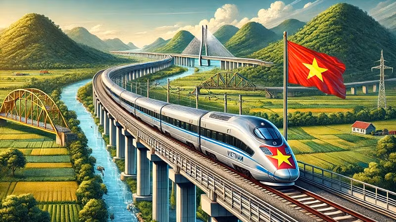 Se prevé que futura línea de alta velocidad Norte-Sur de Vietnam tendrá mil 541 kilómetros de longitud, será de doble vía para un ancho de vía estándar de mil 435 mm, diseñada para funcionar a velocidades de hasta 350 km/h.