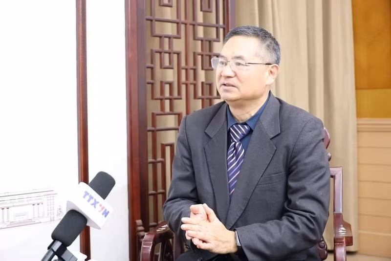 El profesor Cheng Hanping, director del Centro de Investigación de Vietnam en la Universidad Tecnológica de Zhejiang. (Fuente: VNA)