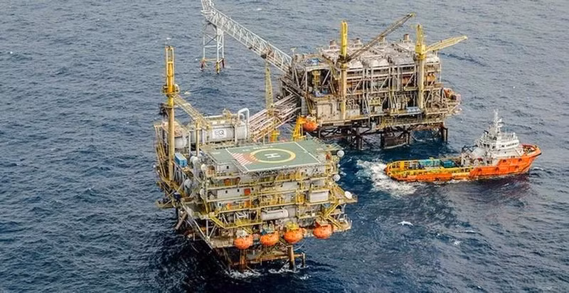Plataforma petrolífera EnQuest en alta mar de Malasia. (Fuente: EnQuest)