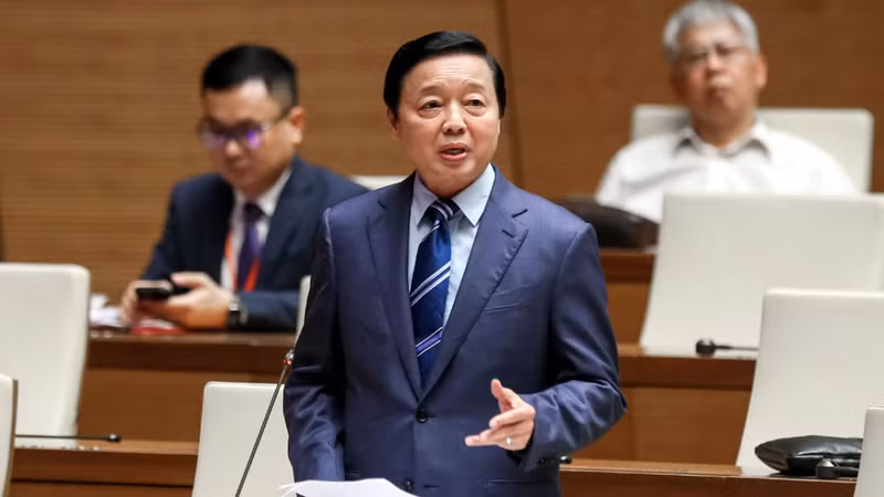 El viceprimer ministro de Vietnam Tran Hong Ha interviene en la cita. (Fotografía: VOV)