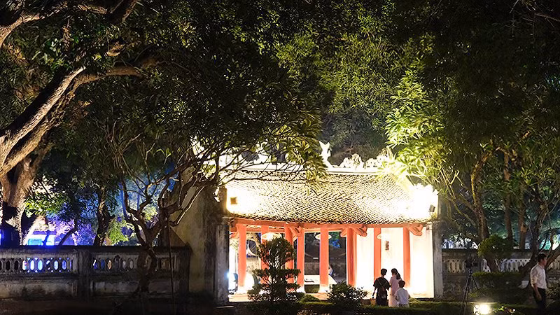 El Templo de la Literatura. (Fotografía: baodautu.vn)