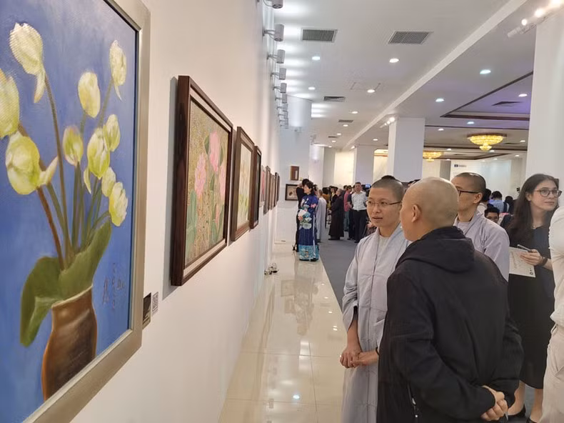 La exposición "Arte de loto".