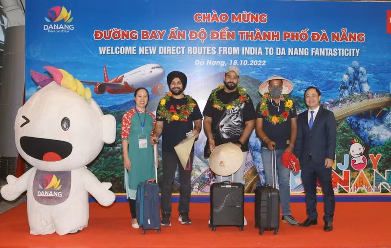 Recibe Da Nang a primeros turistas indios por vía directa.