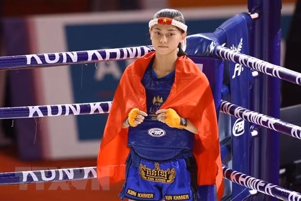 La atleta vietnamita Huynh Ha Huu Hieu.