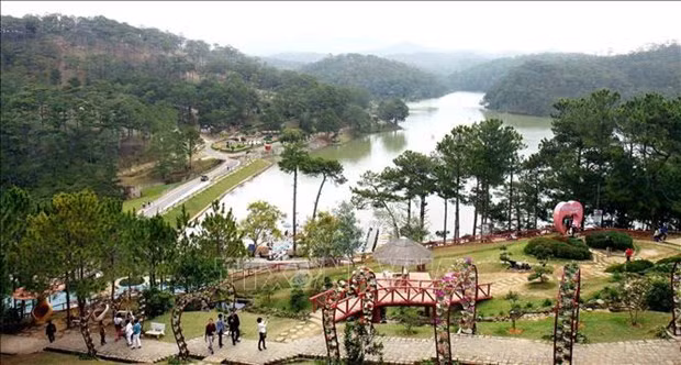 Da Lat, destino turístico más popular para los vacaciones en el Tet 2024. (Fotografía: VNA)