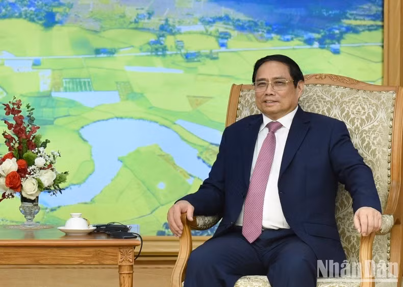 El premier vietnamita interviene en el evento.