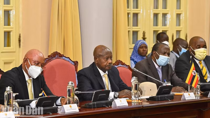 La delegación de Uganda.