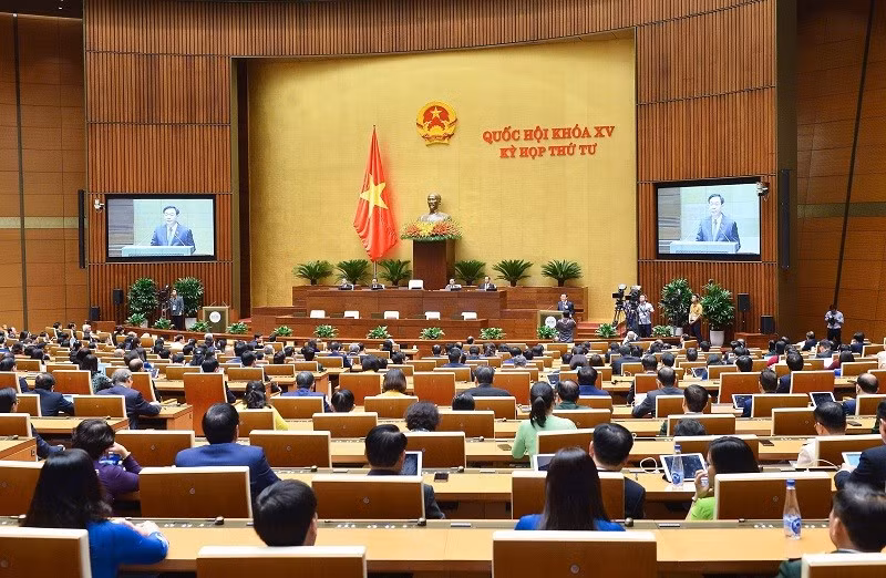 El quinto período de sesiones del Parlamento vietnamita. (Foto: Nhan Dan)