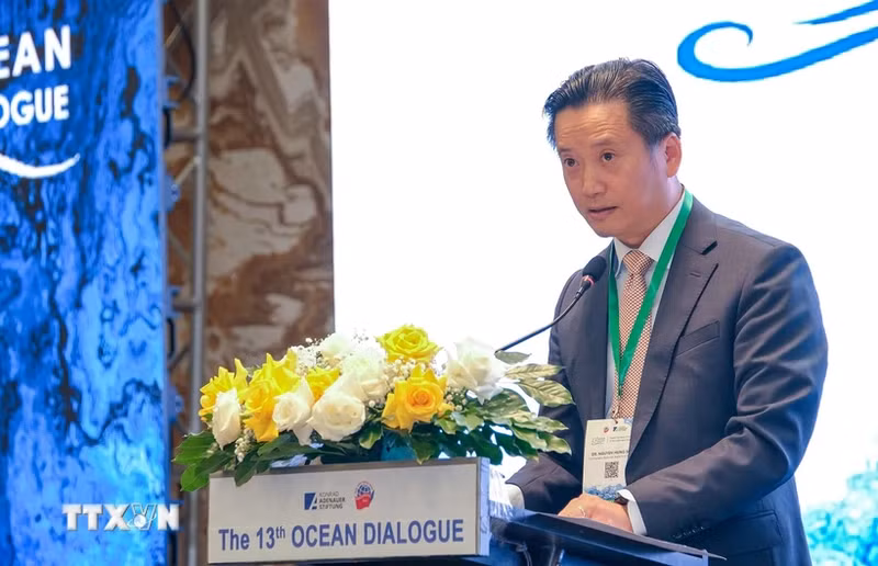 El vicepresidente de la ADV, Nguyen Hung Son, habló en el evento. (Foto: VNA)