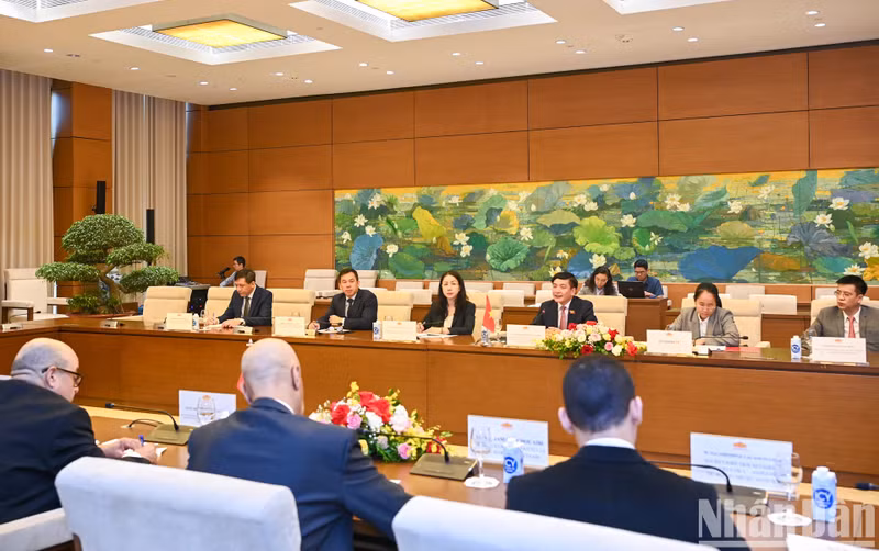 El secretario general y presidente de la Oficina de la ANV, Bui Van Cuong, interviene en la cita.