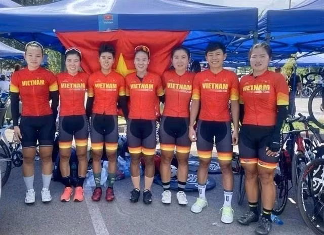 Ciclistas vietnamitas. (Foto: VCF)