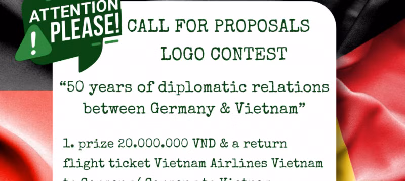 Concurso de diseño para el logo de relaciones Vietnam- Alemania. (Foto: thoidai.com.vn)