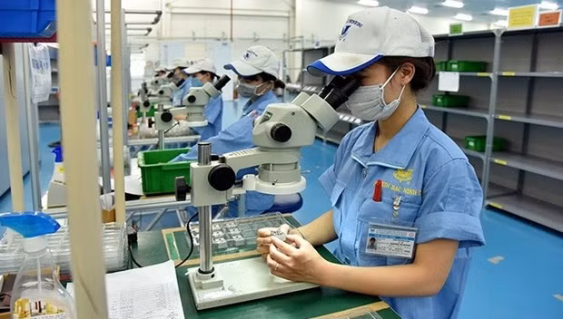 Taller de producción de una empresa con inversión extranjera en la provincia de Bac Ninh. (Foto: baodautu.vn)