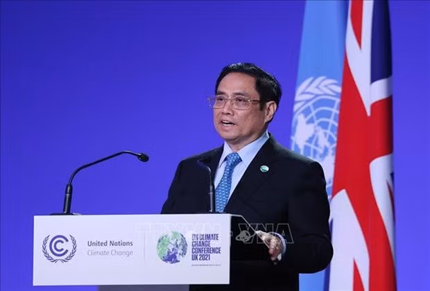 El primer ministro de Vietnam, Pham Minh Chinh en COP26. (Foto: VNA)